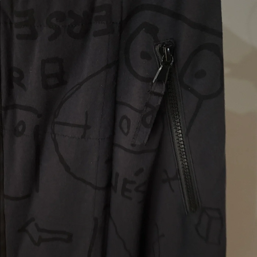 Rundholz Black Label Asymmetrical Tulip Skirt in Dark Gray and Black Print - Picture 11 of 16